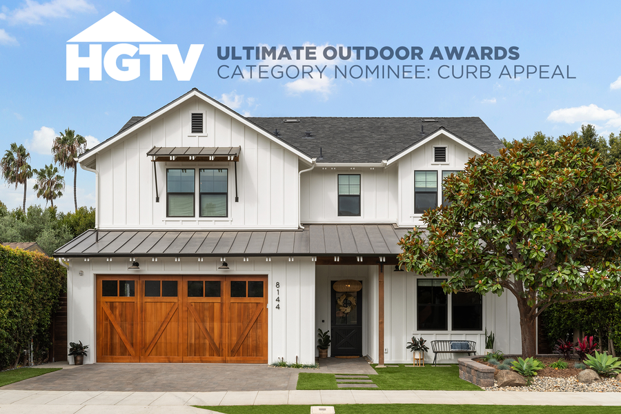 Chic, Modern Farmhouse in La Jolla Named a Nominee in HGTV’s 2022 Ultimate Outdoor Awards Competition: The Jackson Design and Remodeling Project Competes in the Curb Appeal Category