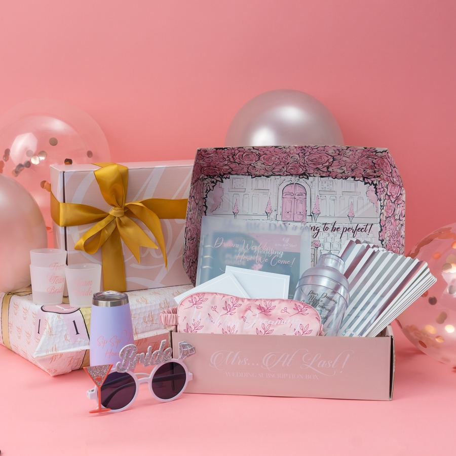 Costs Less Than a Day at the Spa: Mrs… At Last! Launches 6 Gift Boxes for Soon-to-Be Brides to Cope with Wedding Anxiety