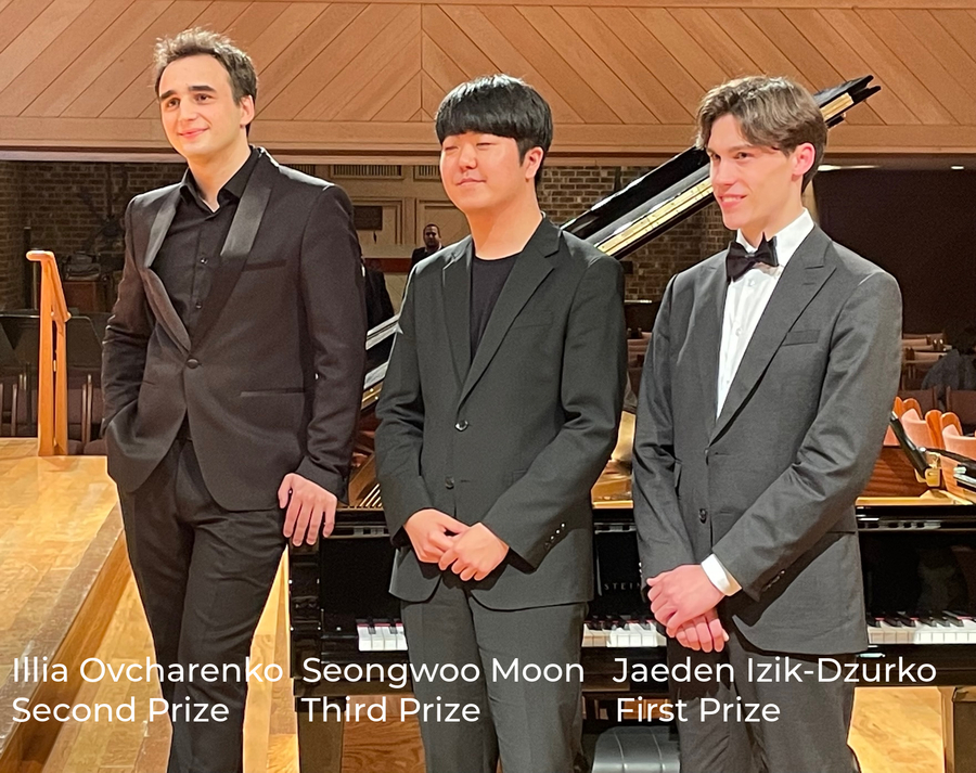 The Hilton Head International Piano Competition Announces 2022 Winners