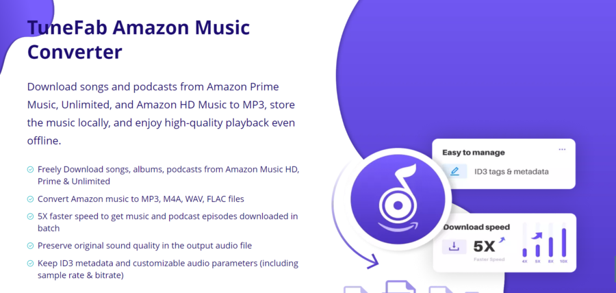 TuneFab Newly Launched Amazon Music Converter with Powerful Functionality to Convert Amazon Music to MP3 at Ease