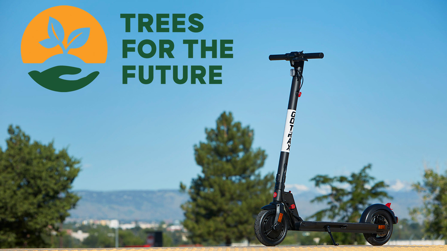Dallas Based E-scooter company GOTRAX Partners with Trees For the Future (Trees.Org) for A More Sustainable Future