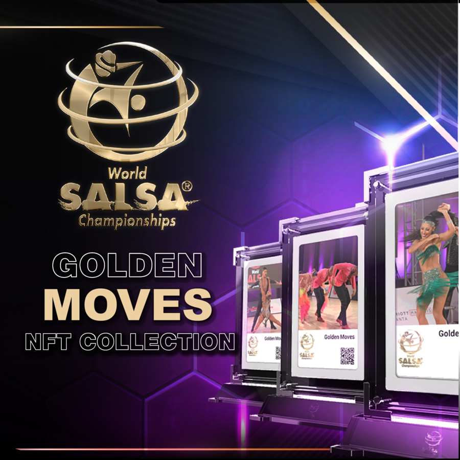 NFT’s New “Golden Moves” Collection Relives The Golden Moments of The World Salsa Championships, Will Share Profits With its Champion Dancers, and Owners Will Have The Chance to Win a Collector’s Car