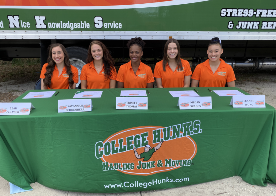 College HUNKS Hauling Junk and Moving® Signed Endorsement Deal With University of Florida Women’s Gymnastics