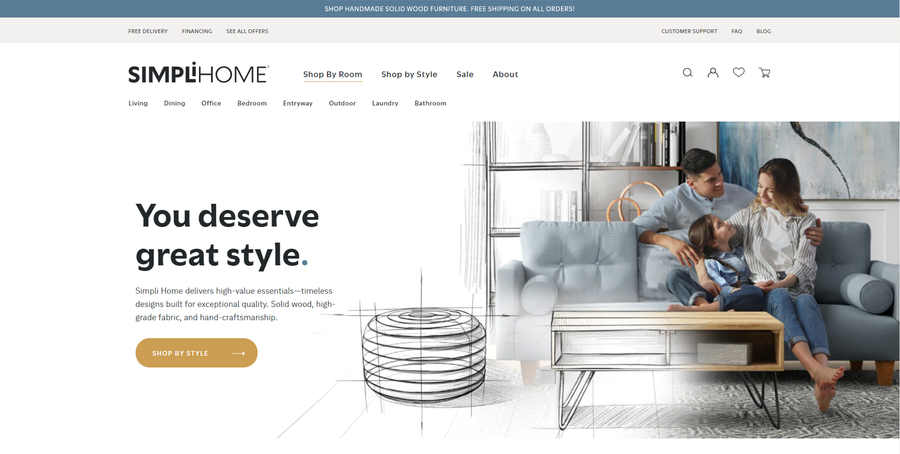 Furniture Company Simpli Home® Introduces New Brand Identity