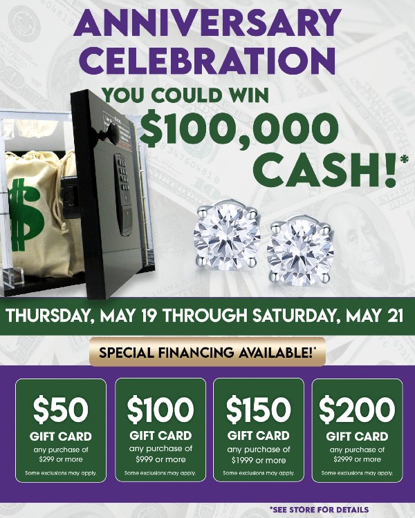 Hit the Jackpot and Win a $100,000 at Huntington Fine Jewelers