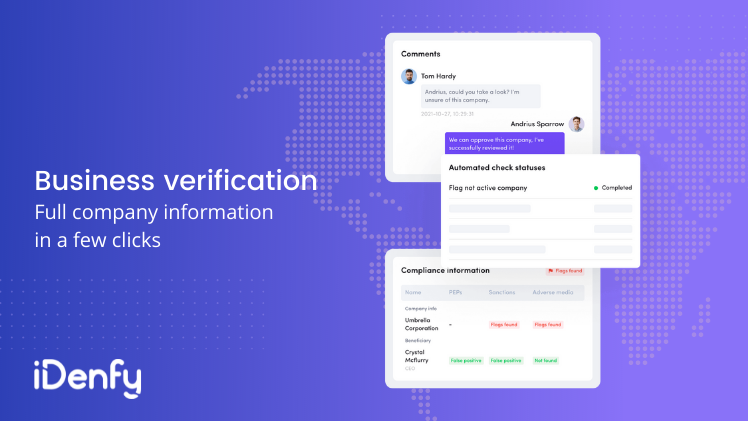 iDenfy introduces Business Verification – a vital tool for B2B