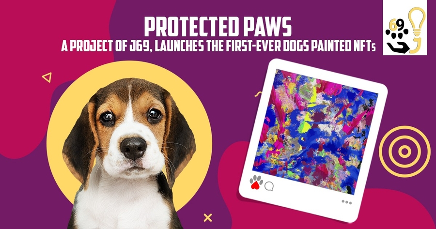 Protected Paws, a Project of J69, is All Set to Launch the First-Ever Dogs Painted NFTs on 10 June