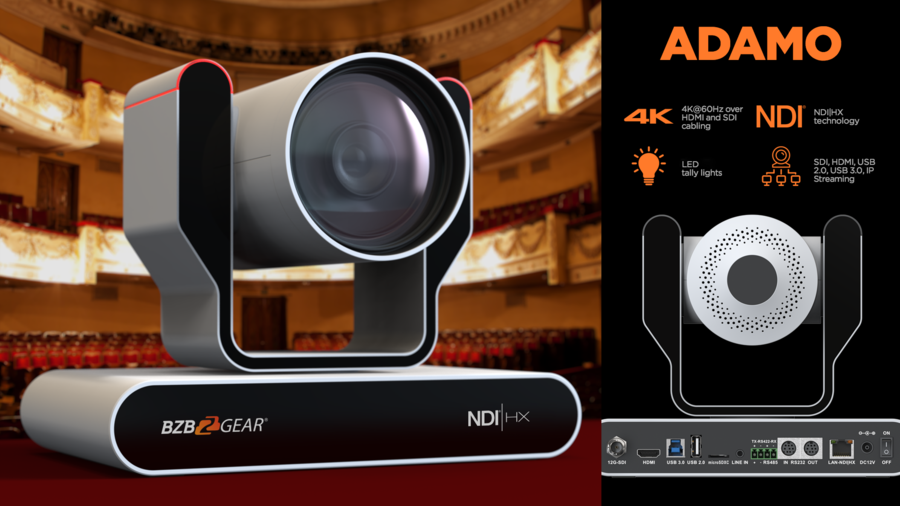 Auto-Tracking Tech Boosts ADAMO 4K PTZ Camera Series