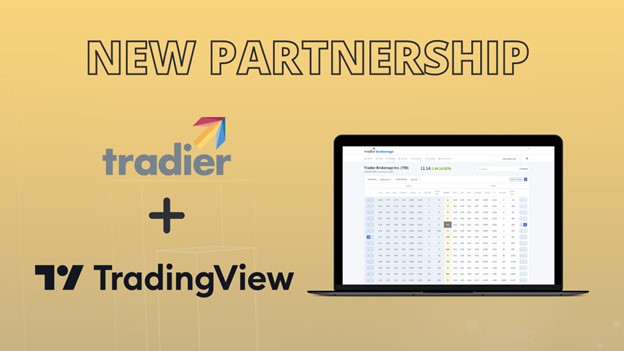 Active Traders can now trade from TradingView Charts through Tradier Brokerage