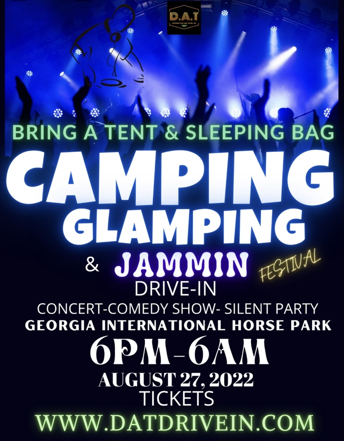Camping , Glamping & Jammin Overnight Festival Returns to the Georgia International Horse Park in Conyers on August 27th With Slutty Vegan Food Truck