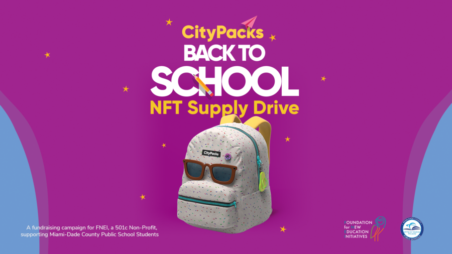 CityPacks is an Initiative to Provide School Materials to Children as the School Year Begins, Funded Entirely by NFTs