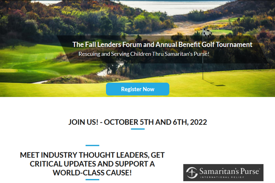 2022 Fall Lenders Forum and Benefit Golf Tournament Being Hosted by A1 Nationwide
