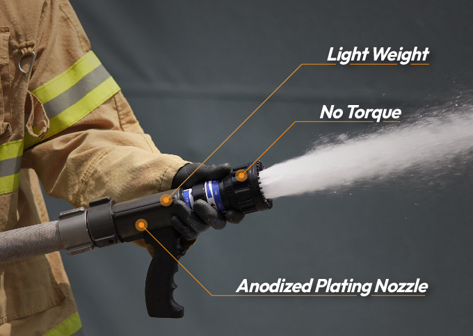 Smart Nozzle to Go with Only Fewer Firefighters