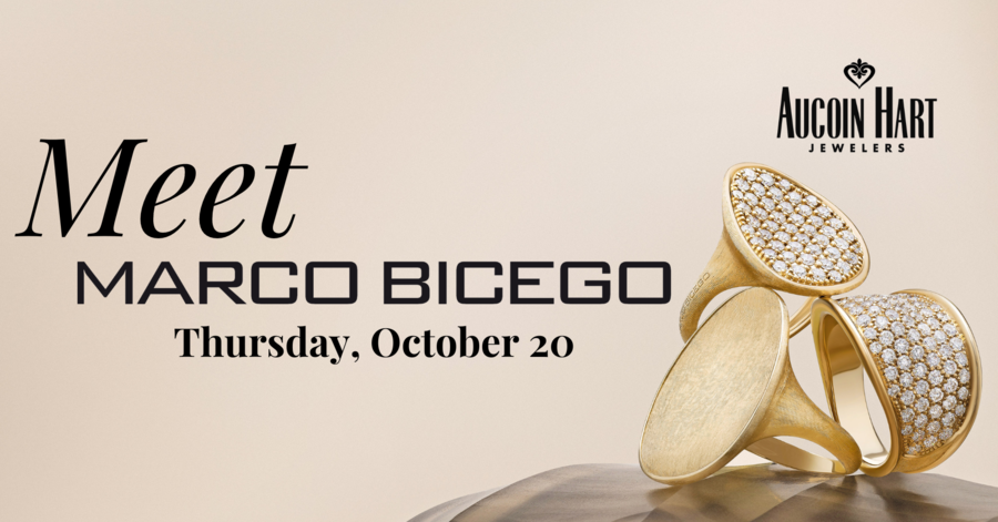 Meet Marco Bicego at Aucoin Hart Jewelers