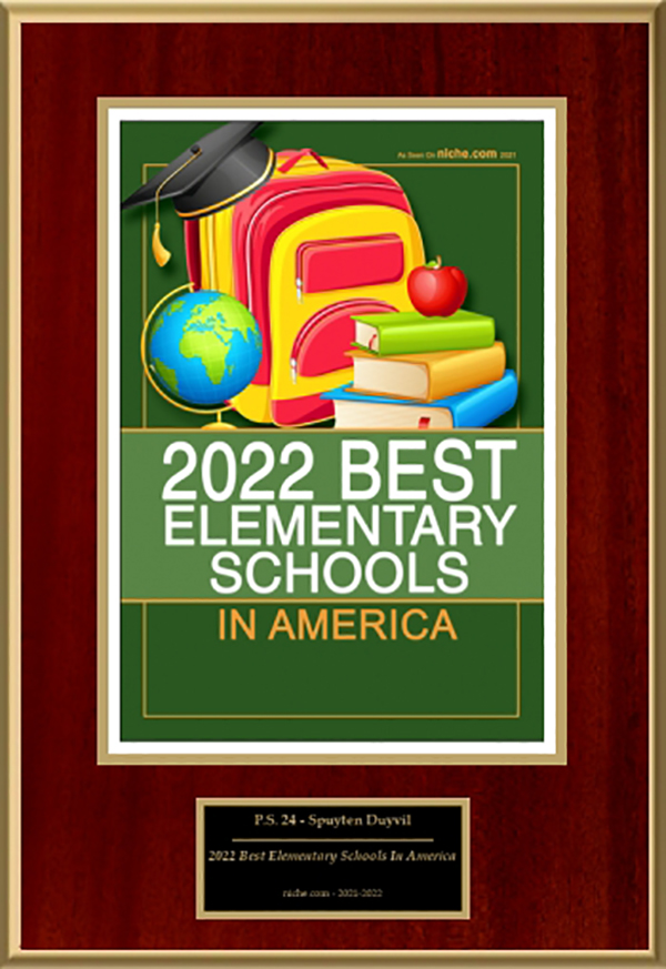 P.S. 24 – Spuyten Duyvil Selected For “2022 Best Elementary Schools In America”