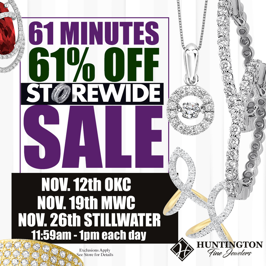 61 Minutes to Save 61% at Huntington Fine Jewelers
