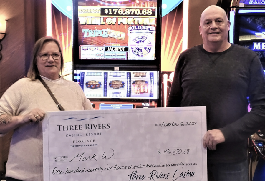 Eugene, Ore. Man Wins First Major Jackpot at Three Rivers Casino Resort Since 2020
