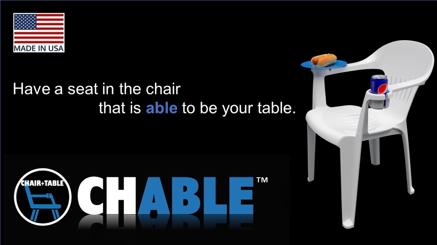 Take a Seat in the Chair that Is Able to be Your Table, Introducing the CHABLE™