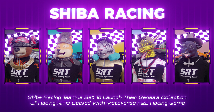 Shiba Racing Team Is Set To Launch Their Genesis Collection Of Racing NFTs Backed With Metaverse P2E Racing Game