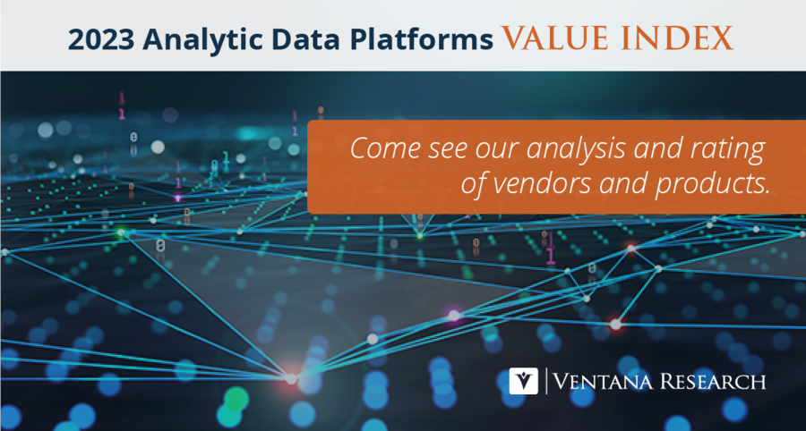Ventana Research Publishes Analytic Data Platforms Value Index