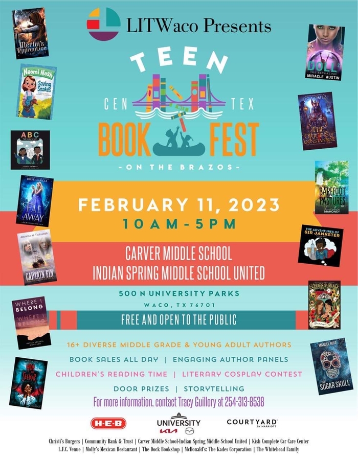 FIRST-OF-ITS-KIND LITERARY EVENT FOR TEENS IN WACO TEXAS