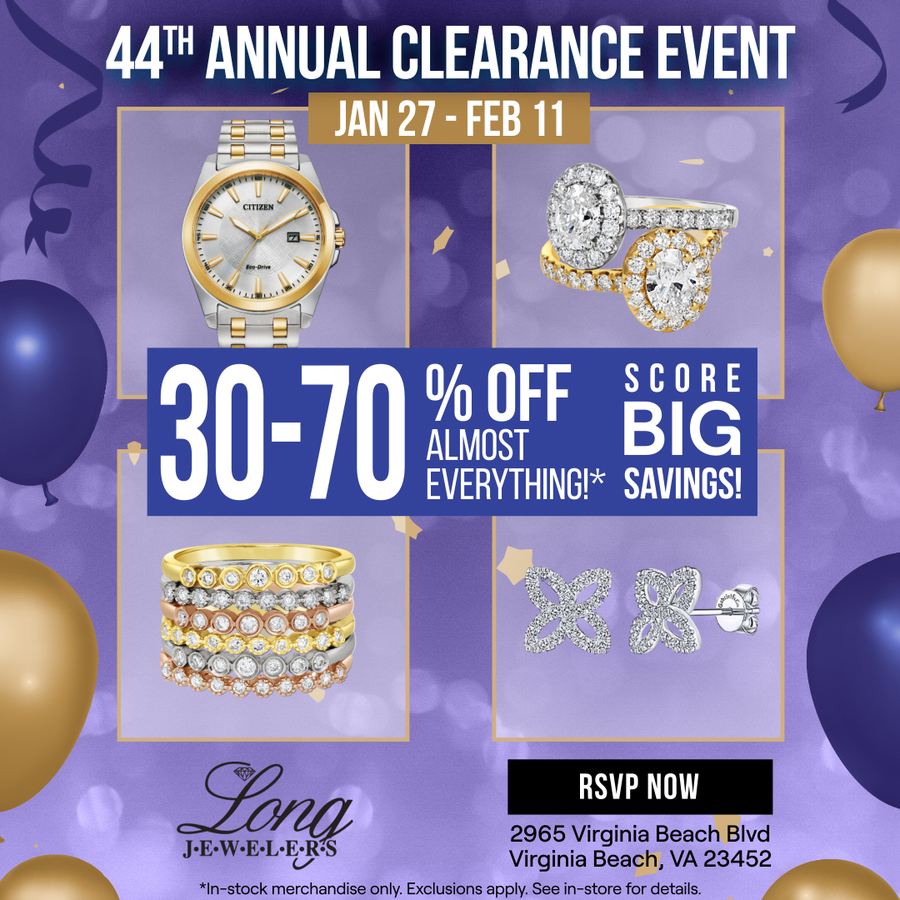 Annual Clearance Event at Long Jewelers