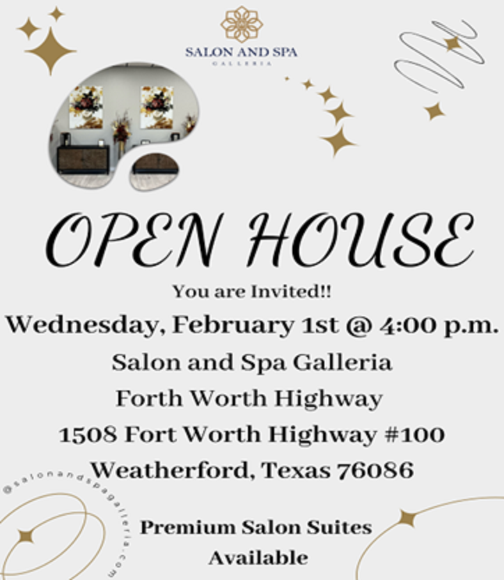 Beauty & Wellness Professionals Attend Salon and Spa Galleria Open House in Weatherford, TX