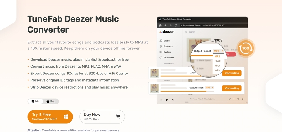 TuneFab Deezer Music Converter Comes With a 30-Day Free Trial to Avail Its Complete Functionality at Ease