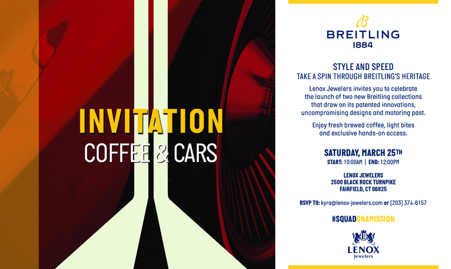 Cars & Coffee with Lenox Jewelers and Breitling