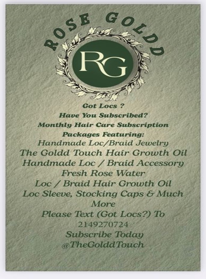 Loctician Rose Goldd Opens The Goldd Touch Store Offering Everything Needed to Maintain & Care for Your Locs