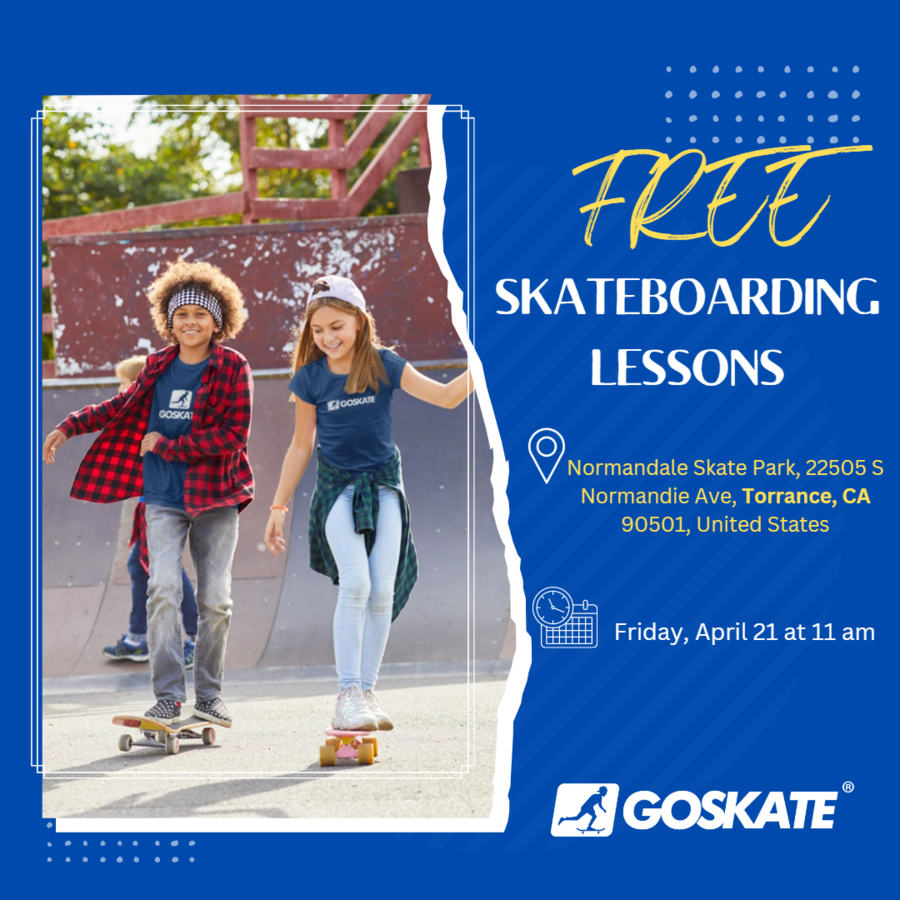 GOSKATE.COM Announces Free Skateboard Lessons for All Ages and Skill Levels