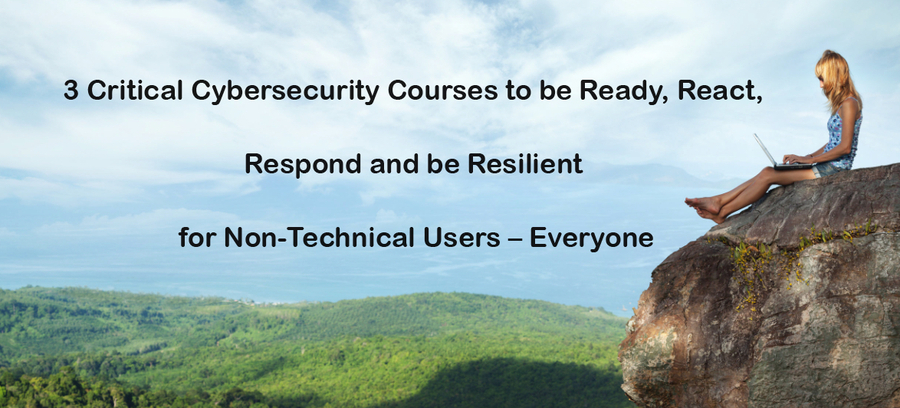 3 Quick Inexpensive Non-technical Video Cybersecurity Courses to be Ready, React, Respond and be Resilient for Every Business and Organization