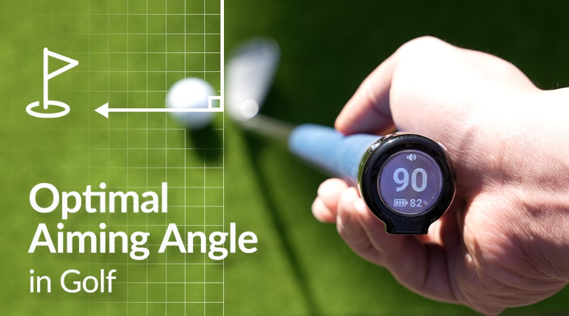 AIMING VIEW, a super lightweight golf aim finder equipped with a 3D motion sensor