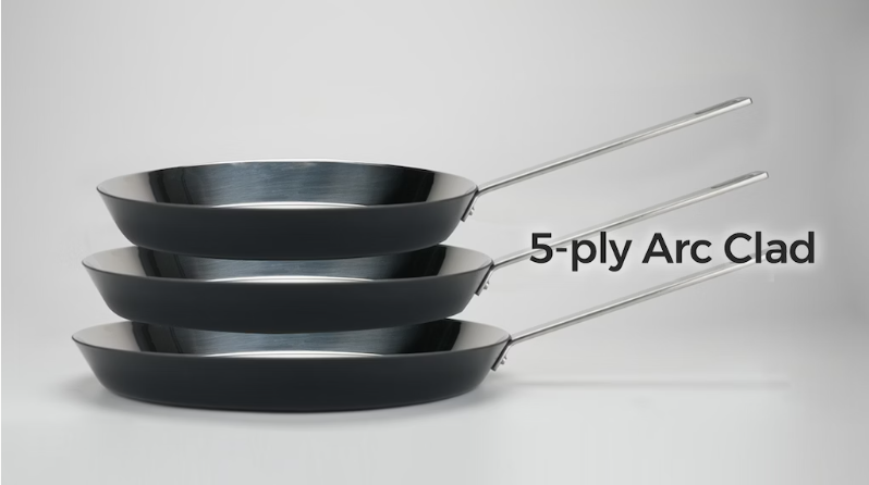 5-ply Arc Clad, ‘Iron Core’ that lets you start cooking in 1-minute launches on Kickstarter
