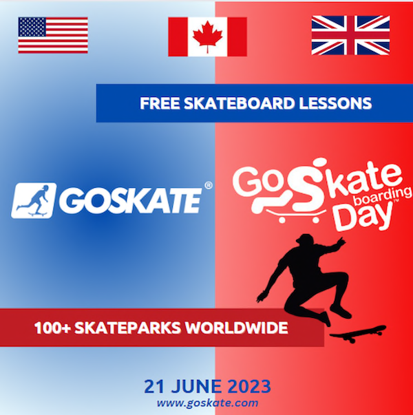 GOSKATE Skateboarding School Offers Free Skateboard Lessons Nationwide on Go Skateboarding Day 2023
