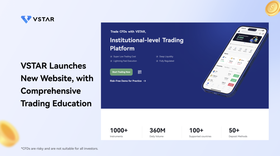 VSTAR.com Launches New Website, Empowering Traders with Enhanced Features and Comprehensive Trading Education