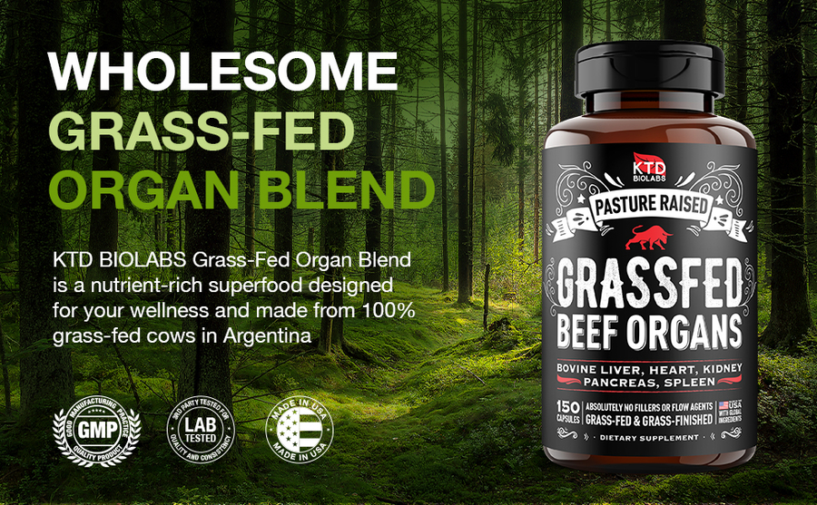 KTD BIOLABS Grass-fed Beef Organs