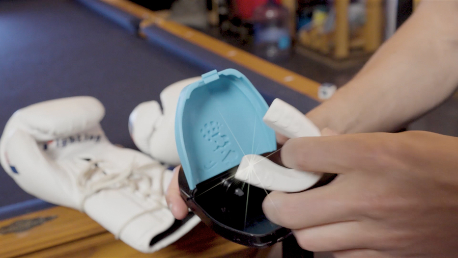 Champion Martial Artist Launches a Self-Cleaning Mouthguard Case