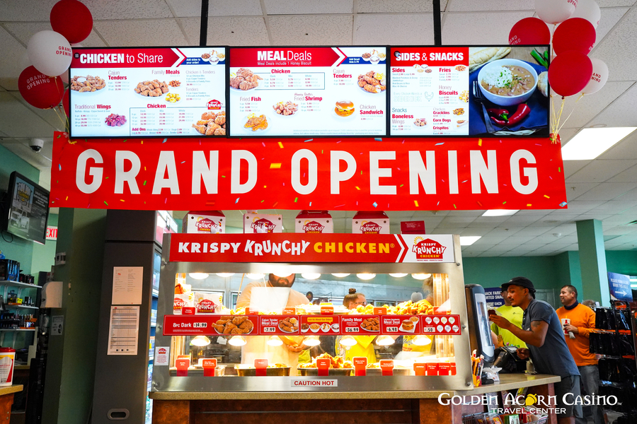Krispy Krunchy Chicken® Opens in Golden Acorn Casino