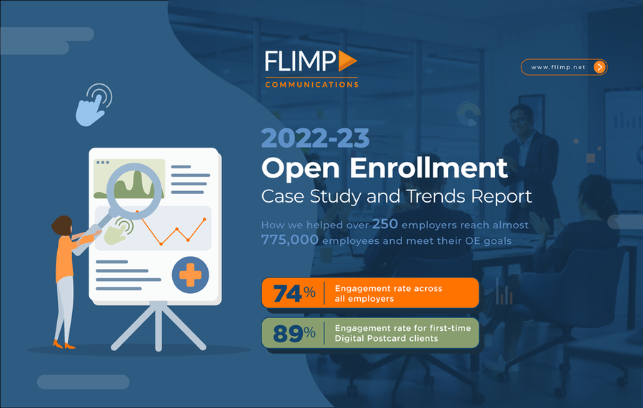 Flimp Communications’ 2022-23 Open Enrollment Case Study and Trends Report Sees Employee-Engagement Rate Reach 74 Percent with Use of Tech-Enabled HR Solutions