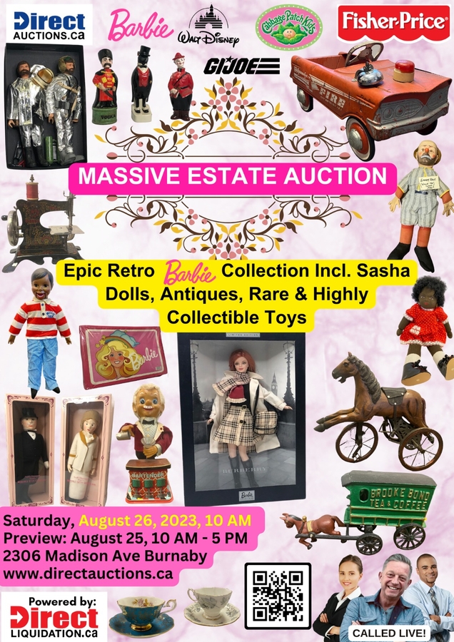 Extraordinary Estate Auction: Iconic Barbie Dolls – Rare and Highly Valuable Collectible Toys