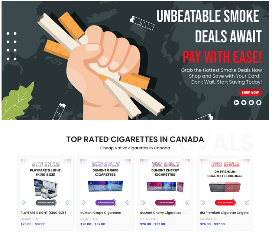 Native Cigarettes In Canada Are Now Online!