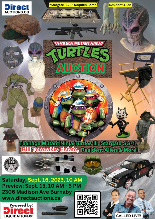 Jeff the Liquidator Announces Unprecedented Auction of Teenage Mutant Ninja Turtles III Memorabilia