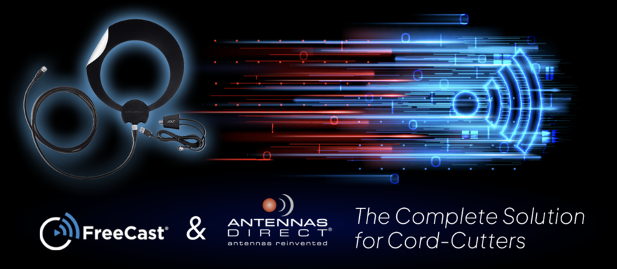 Antennas Direct Agrees to Distribute FreeCast to Antenna-Buyers