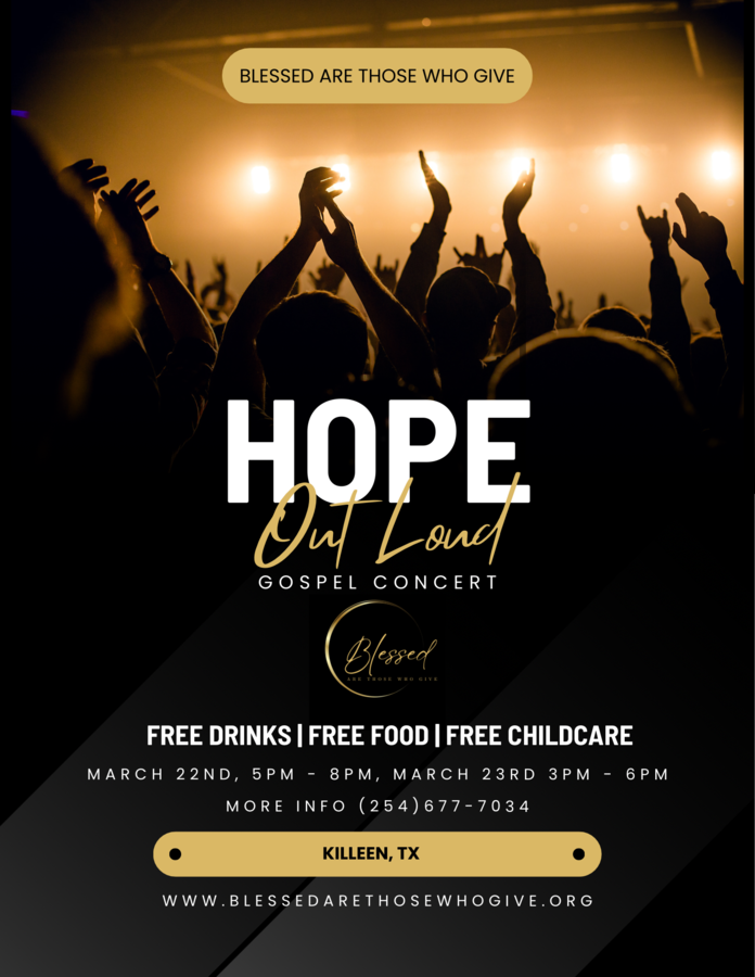 Blessed Are Those Who Give Announces Inaugural “Hope Out Loud” Gospel Fundraising Concert