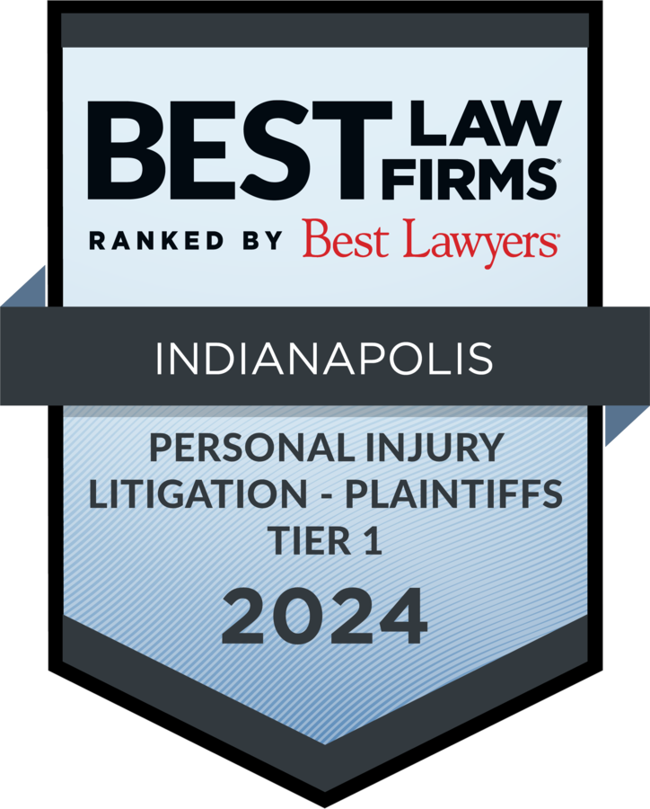 Craig, Kelley & Faultless LLC Has Been Named a Tier 1 Firm in Indianapolis for Personal Injury Litigation- Plaintiffs in the 2024 Edition of Best Law Firms®