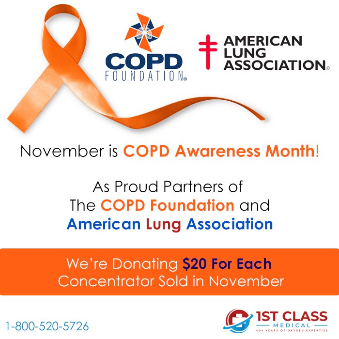 1st Class Medical Joins Forces with the American Lung Association and COPD Foundation to Promote Respiratory Health Awareness