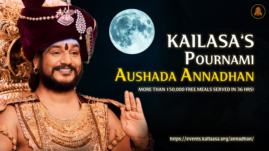 KAILASA’S Nithyananda Aushada Annadhan Serves 150,000+ FREE Meals in 36 hours