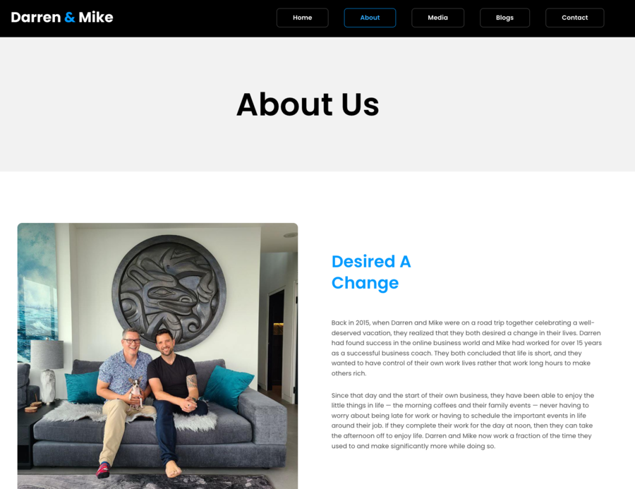 Darren and Mike Dream Team Unveils New Digital Business Platform
