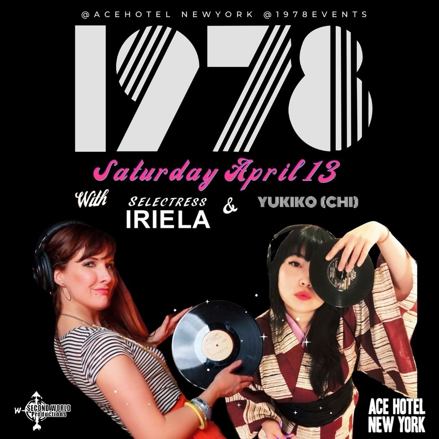 Ace Hotel New York & Second World Productions are proud to announce “1978,” a Spring dance party series celebrating the genesis & evolution of dance /DJ culture launching April 13th!